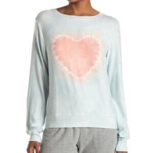Wildfox Heartfelt Tie Dye Baggy Beach Sweatshirt Size Large NWT
